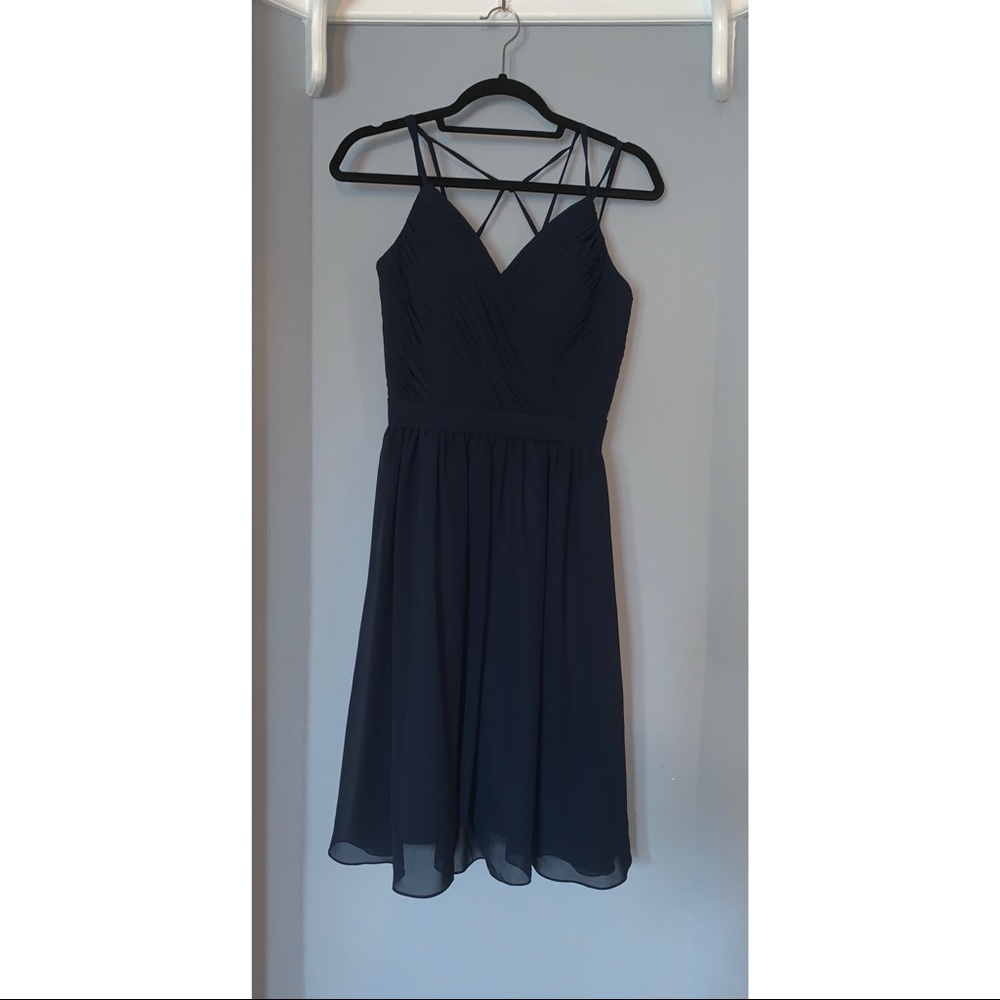 Navy blue semi formal dress